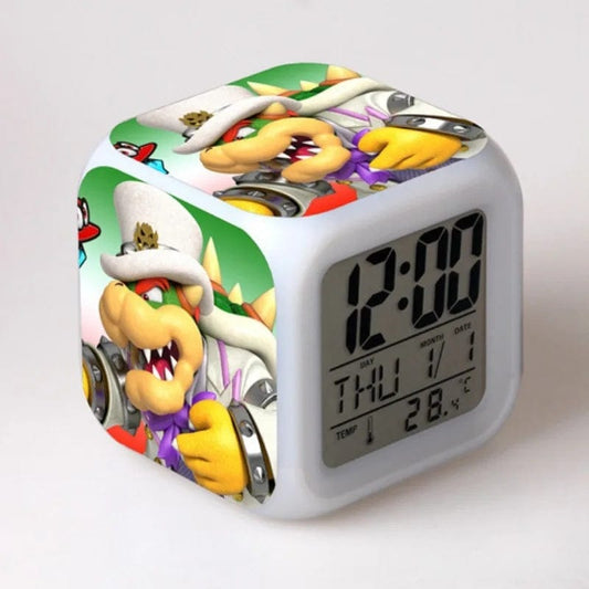 Réveil Mario - Bowser en Smoking et Chapeau Blanc