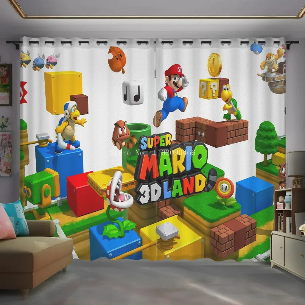 Rideau Mario 3D Land - Lakitu et les Blocs