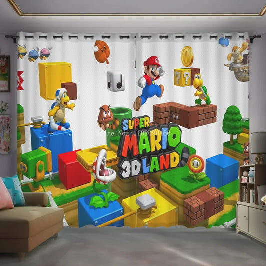 Rideau Mario 3D Land - Lakitu et les Blocs
