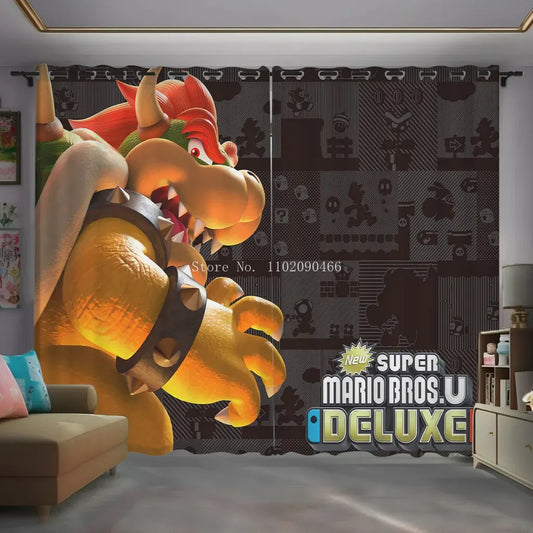 Rideau Mario - Bowser en Gros Plan