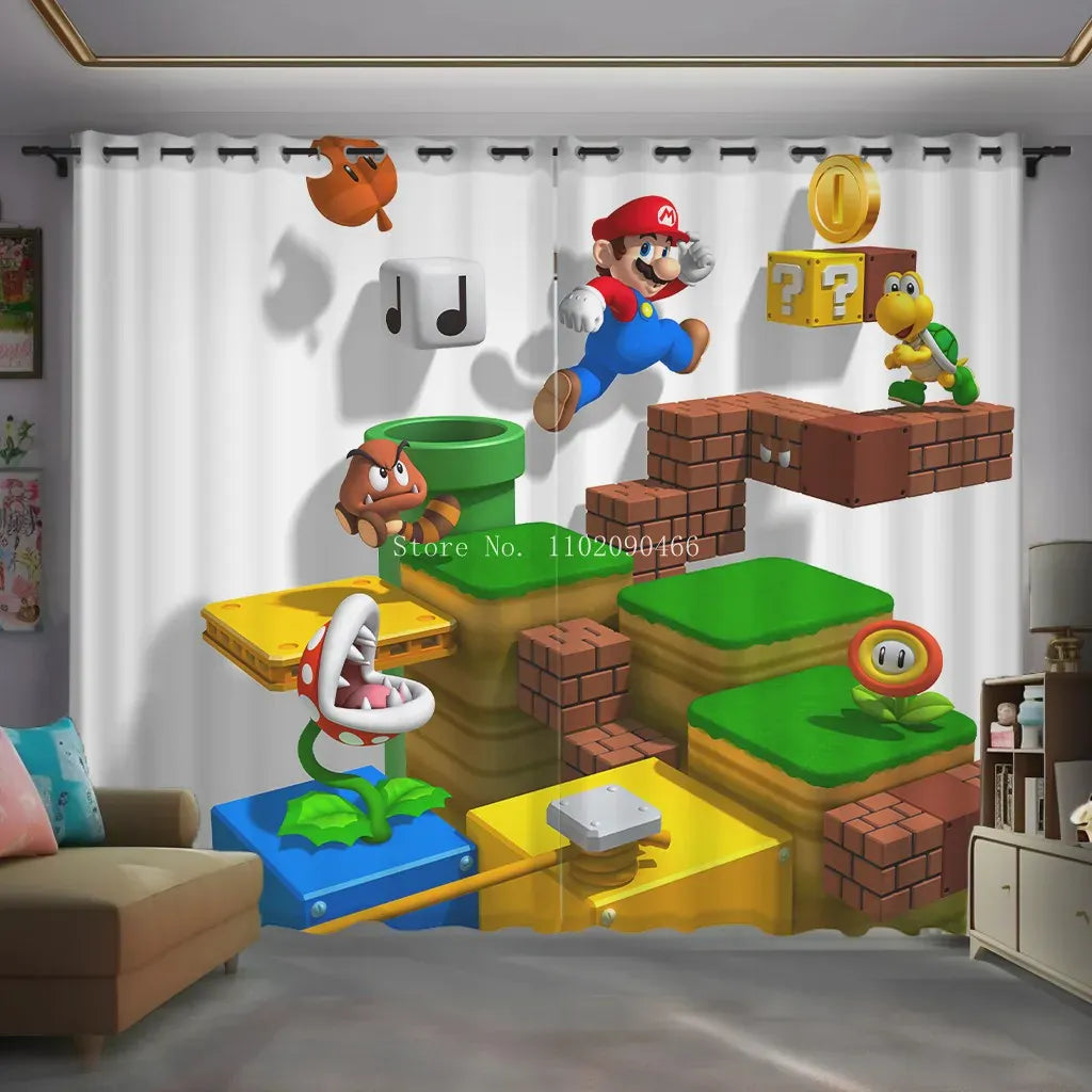 Rideau Mario - Plante Piranha, Koopa et Goomba