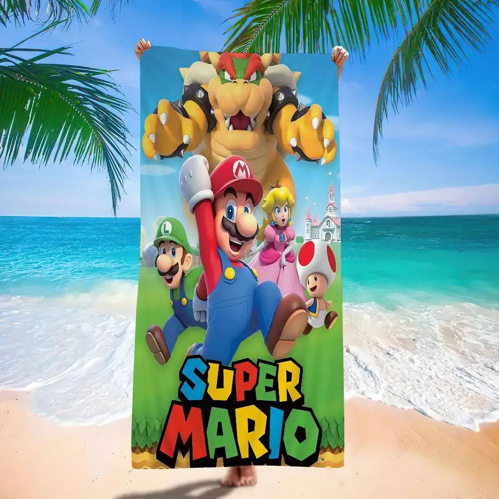 Serviette de Plage Mario - Bowser Domine la Bande