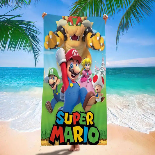 Serviette de Plage Mario - Bowser Domine la Bande