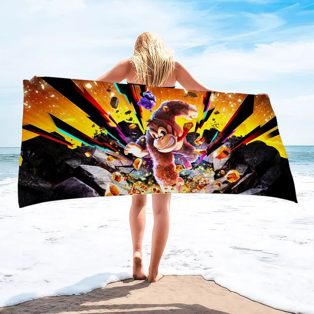 Serviette de Plage Mario - Donkey Kong Bananza