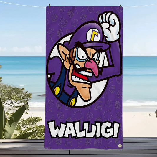 Mario Beach Towel - Waluigi