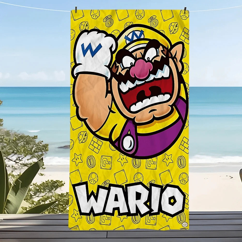Mario - Wario Beach Towel