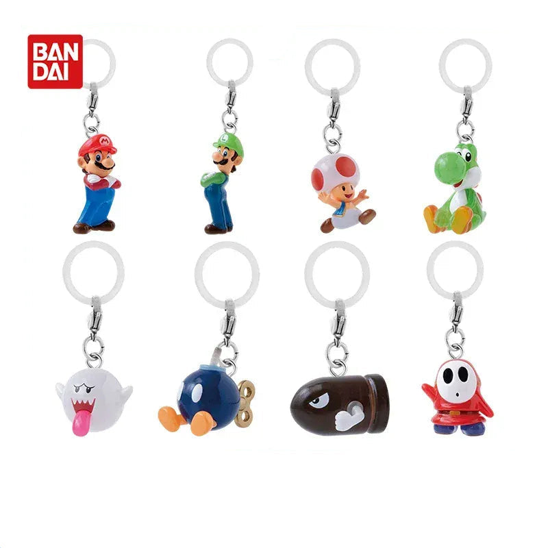Set de 8 Porte-Clés Mario Gashapon - La Série Complète