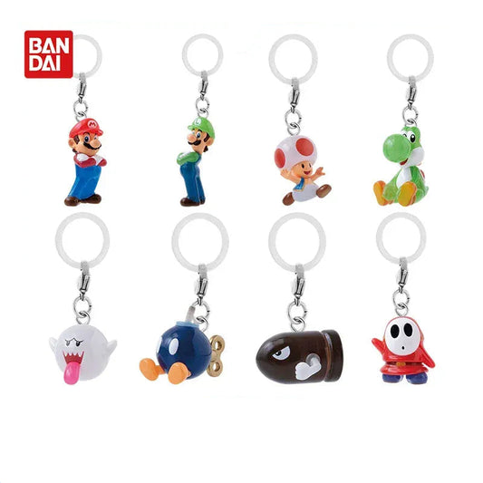 Set de 8 Porte-Clés Mario Gashapon - La Série Complète