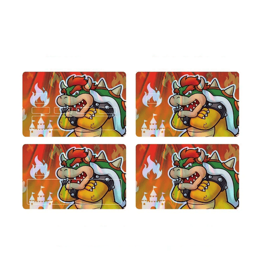 Sticker Carte Bancaire Mario - Bowser