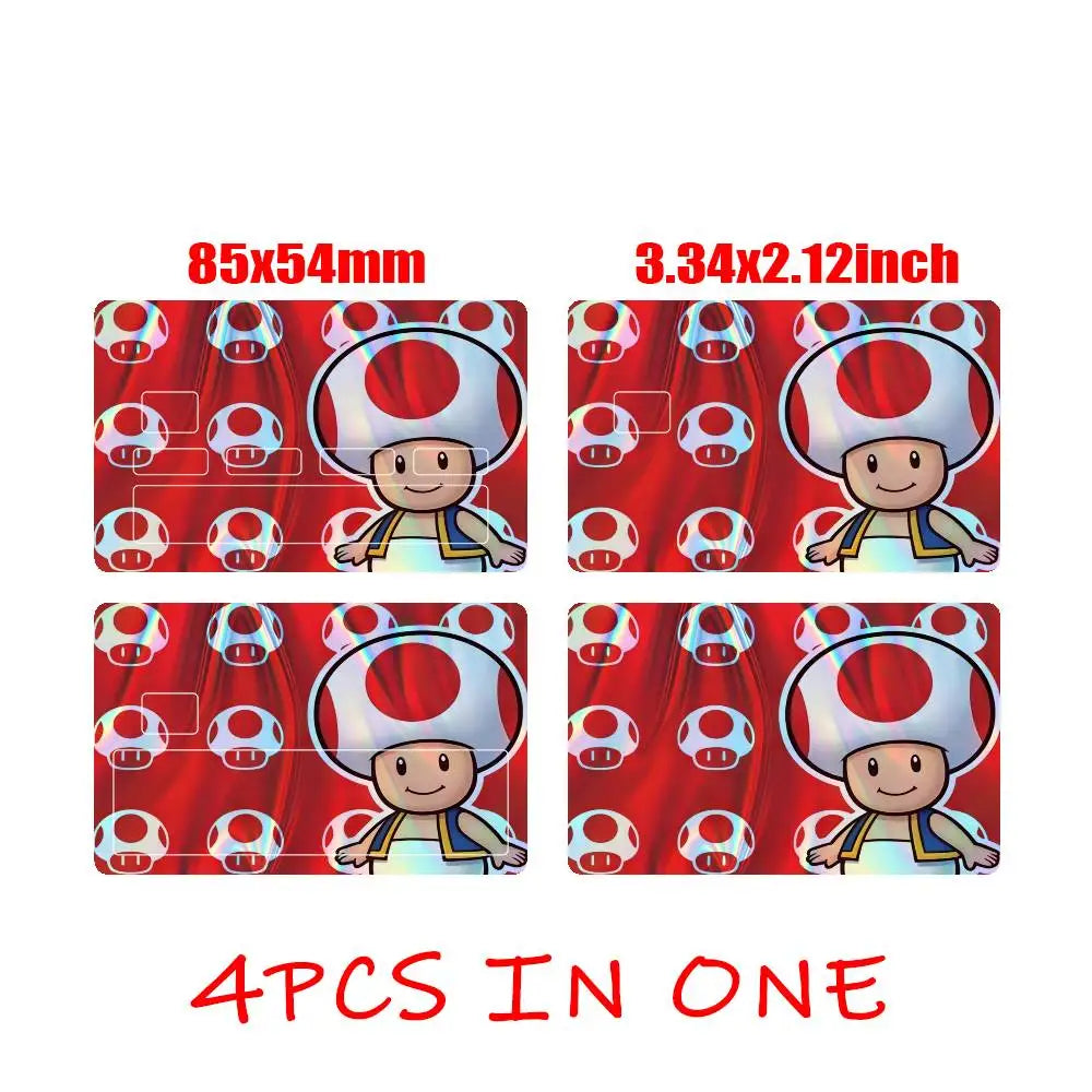 Sticker Carte Bancaire Mario - Toad