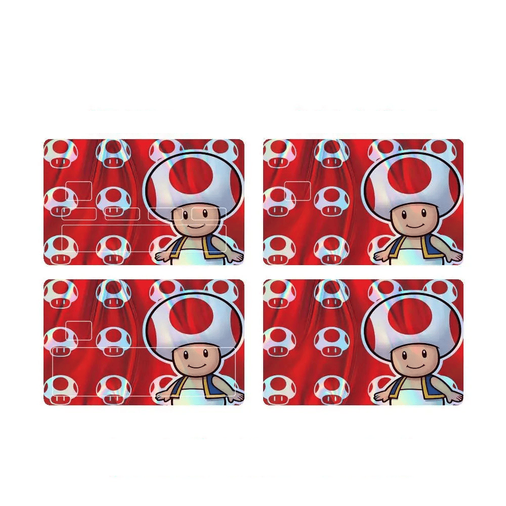 Sticker Carte Bancaire Mario - Toad