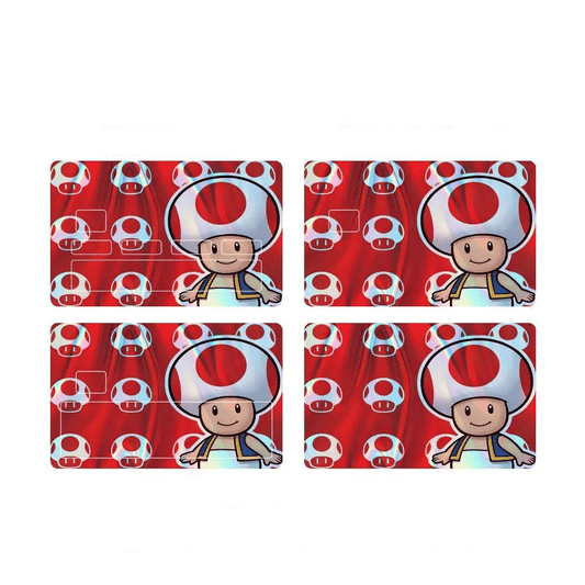Sticker Carte Bancaire Mario - Toad