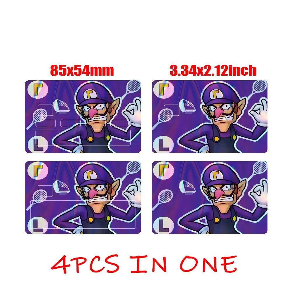 Sticker Carte Bancaire Mario - Waluigi