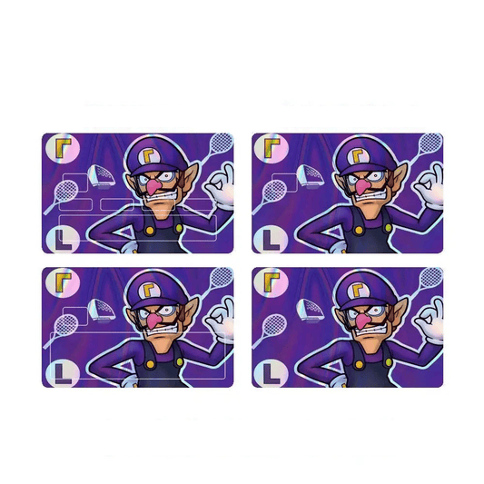 Sticker Carte Bancaire Mario - Waluigi