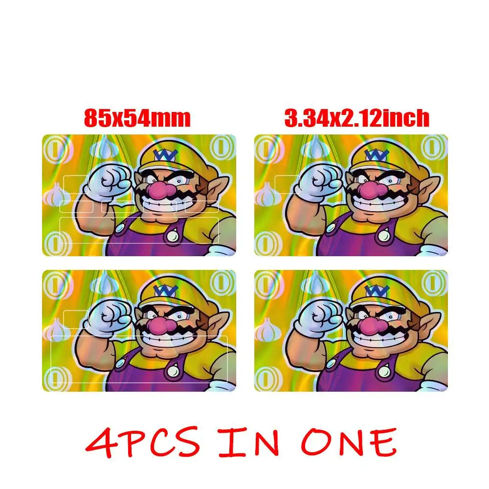 Sticker Carte Bancaire Mario - Wario