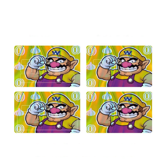 Sticker Carte Bancaire Mario - Wario