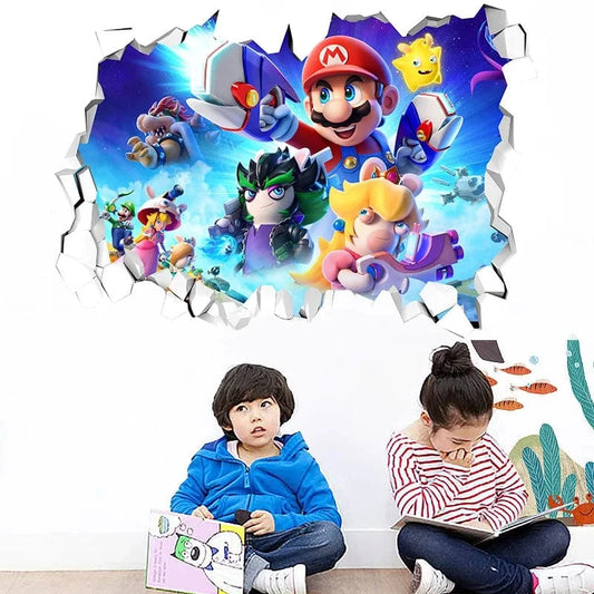Sticker Mural Mario x The Lapins Crétins: Sparks of Hope