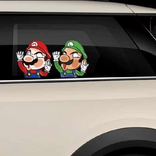 Sticker pour Voiture - Frères Mario et Luigi