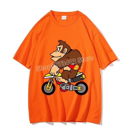 T-Shirt Mario Kart - Donkey Kong en Moto