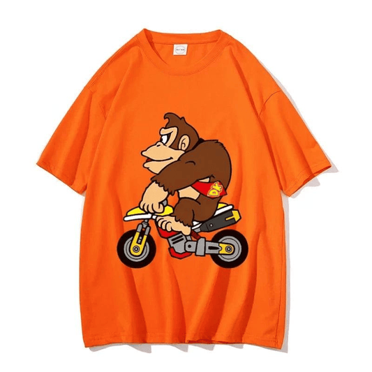 T-Shirt Mario Kart - Donkey Kong en Moto