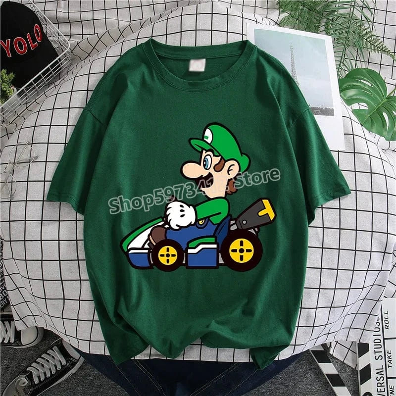 T-Shirt Mario Kart - Luigi en Karting