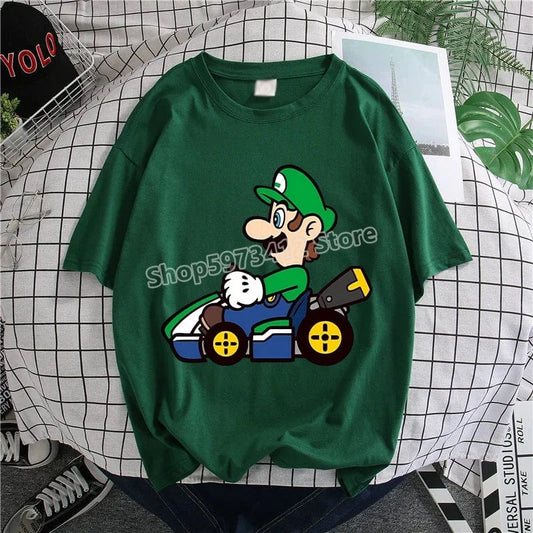 T-Shirt Mario Kart - Luigi en Karting