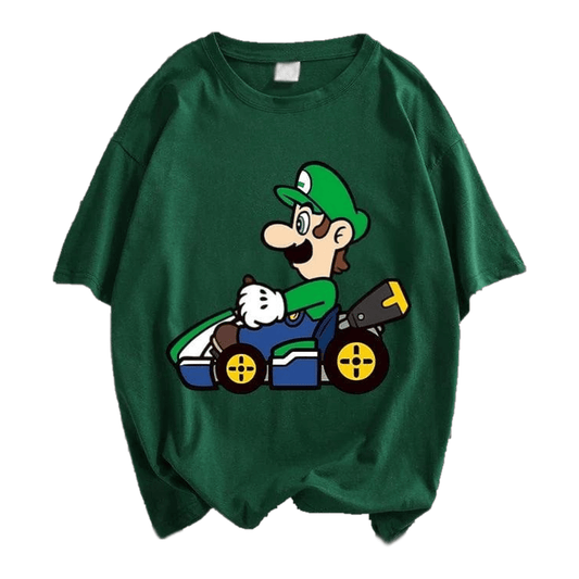 T-Shirt Mario Kart - Luigi en Karting