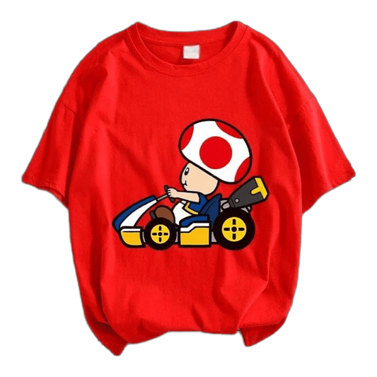 T-Shirt Mario Kart - Toad en Karting