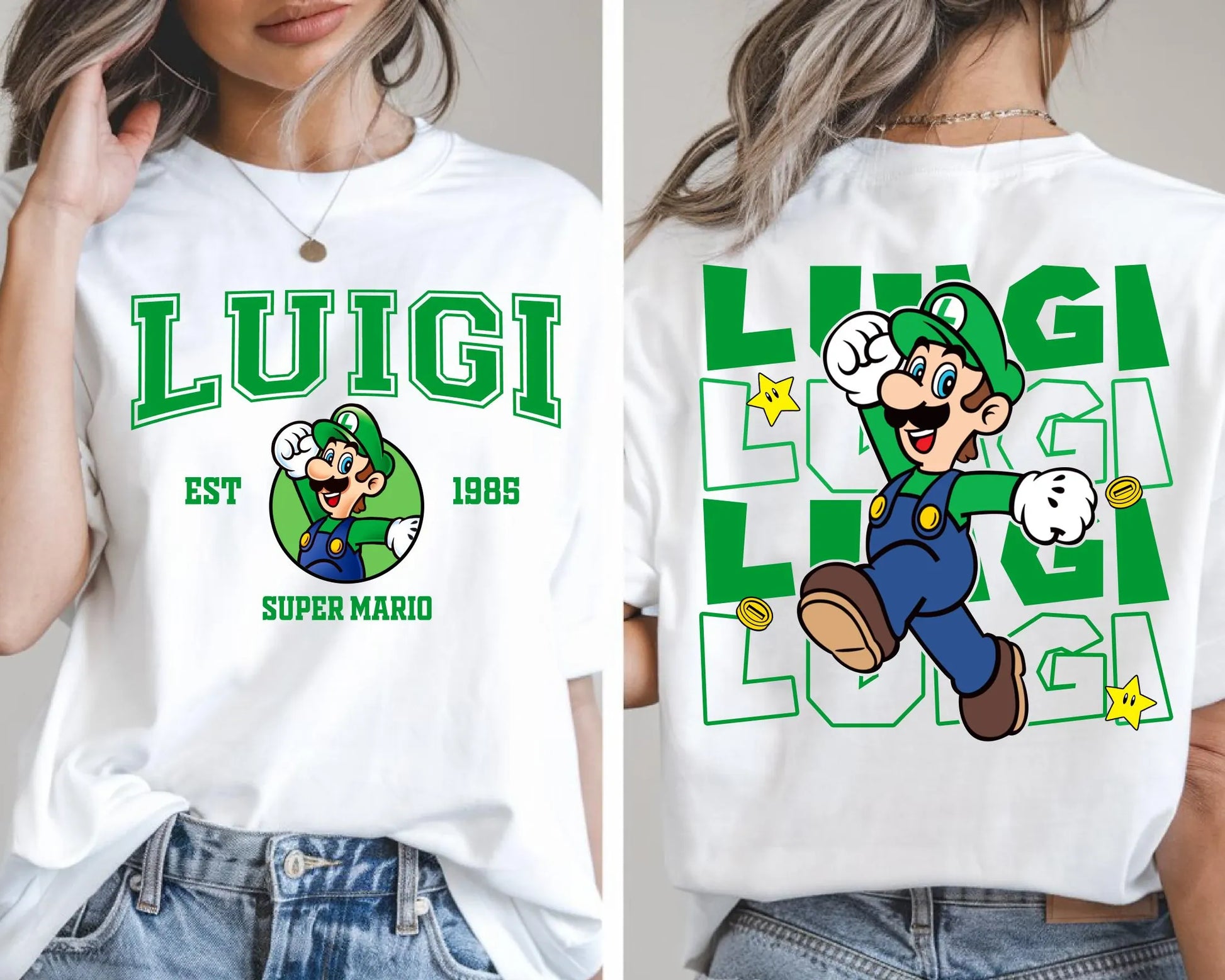 T-Shirt Mario - Luigi "EST 1985"