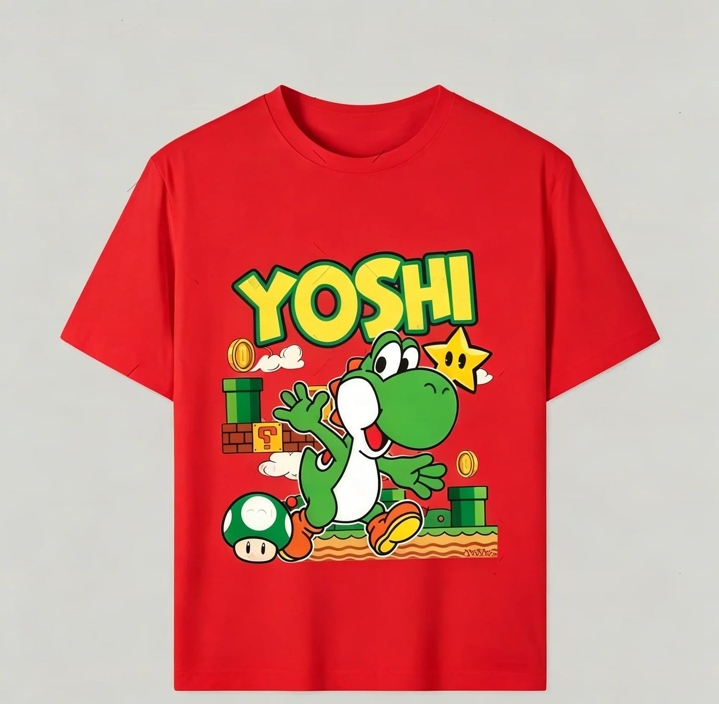 T-Shirt Mario - Yoshi Famille