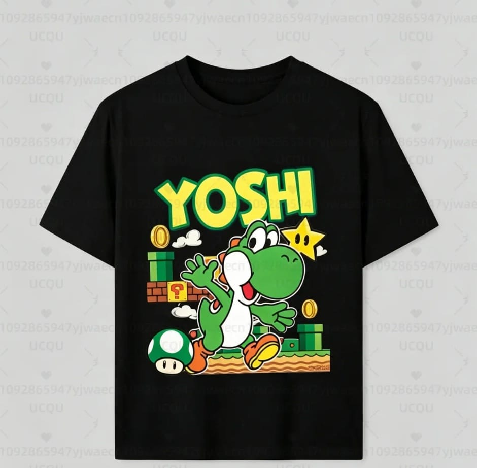 T-Shirt Mario - Yoshi Famille