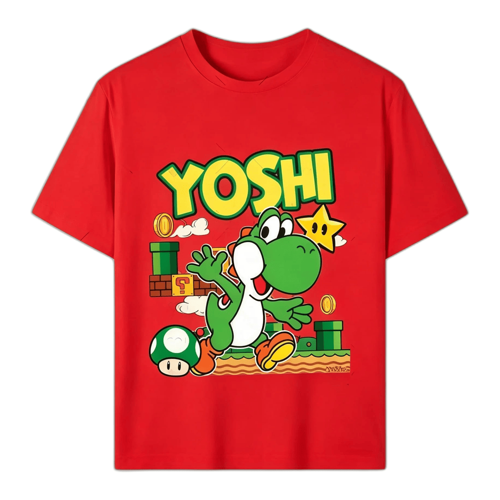 T-Shirt Mario - Yoshi Famille