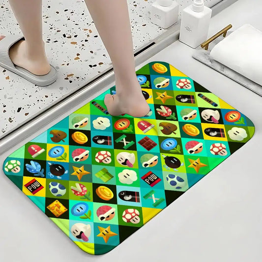Tapis Mario Kart - Grille d'Objets de Course