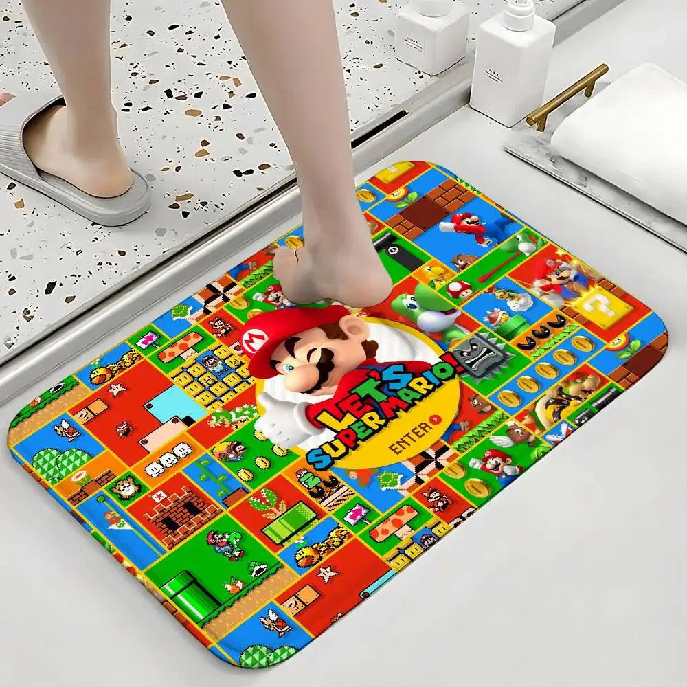 Tapis Mario - "Let's Go" sur le Plateau de Jeu
