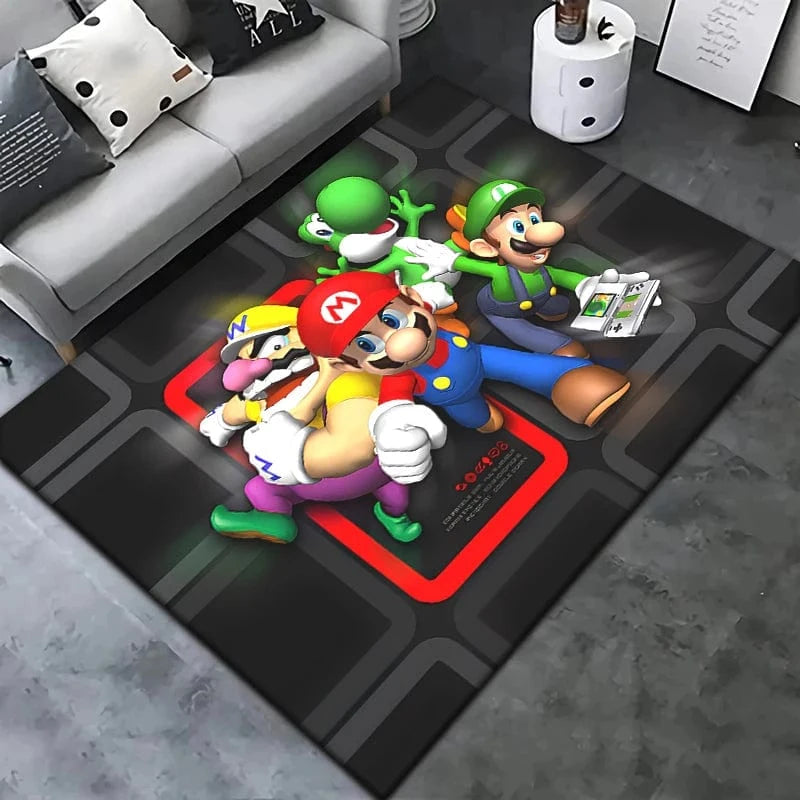 Tapis Mario - Luigi Waluigi et Yoshi