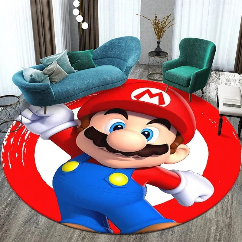 Tapis Rond Mario le Plombier de Nintendo