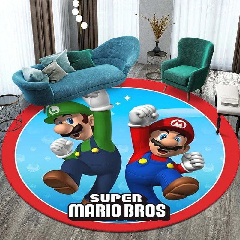 Tapis Rond - Super Mario Bros
