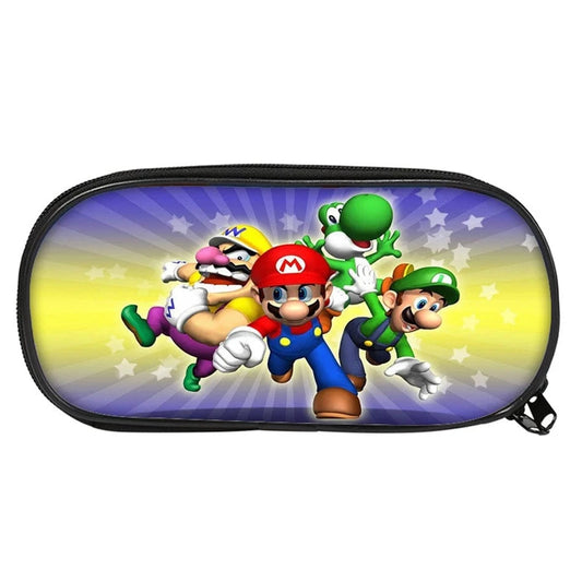Trousse Scolaire Mario Luigi Yoshi et Wario